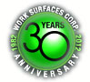 Work Surfaces 30 year anniversary seal